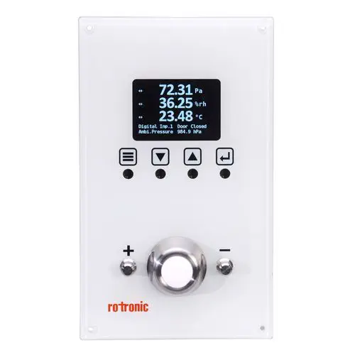 Rotronic CRP5 Cleanroom Differential Pressure Transmitter, +/-500 Pa with Modbus