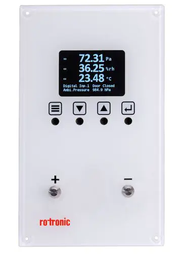 Rotronic CRP5 Cleanroom Differential Pressure Transmitter, +/-500 Pa with Modbus