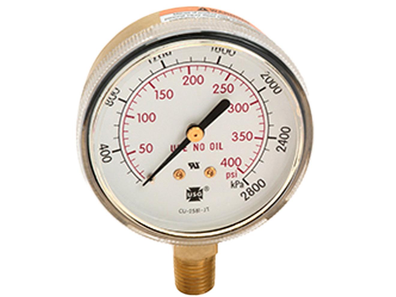 High Pressure Gauge - Compressed Gas | US Gauge 600