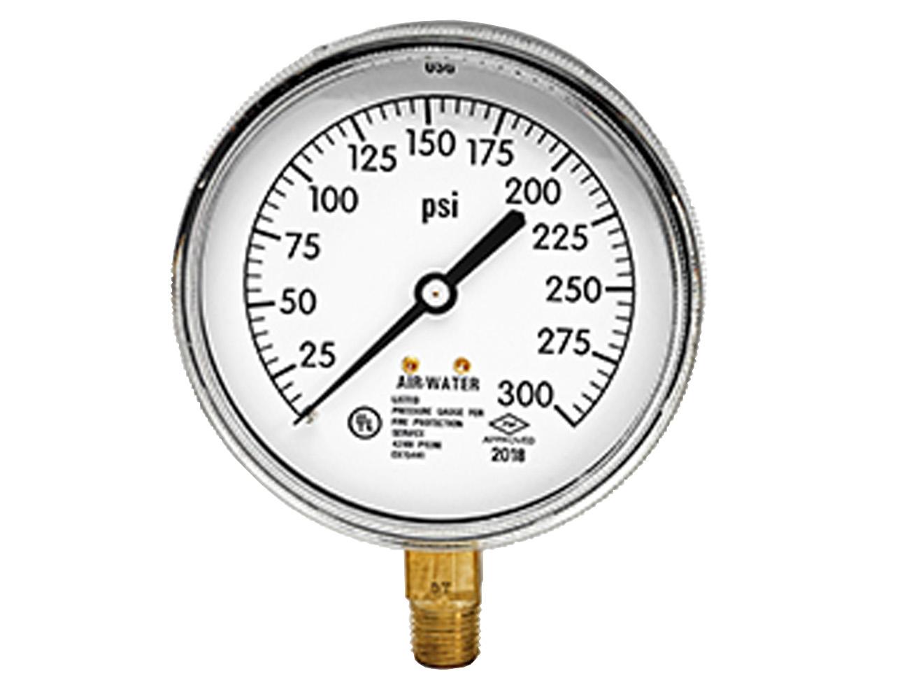 Sprinkler System Pressure Gauge - FM/UL | US Gauge 1590