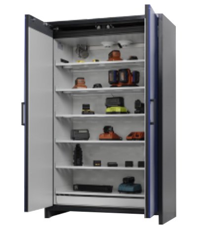 Lithium-Ion Battery Storage Cabinet - 90min Fire Rated | Asecos ION-S
