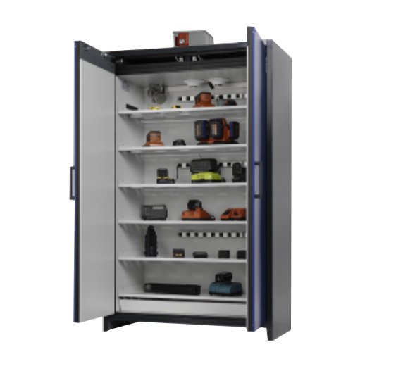 Lithium-Ion Battery Storage Cabinet - 90min Fire Rated | Asecos ION-SDAC