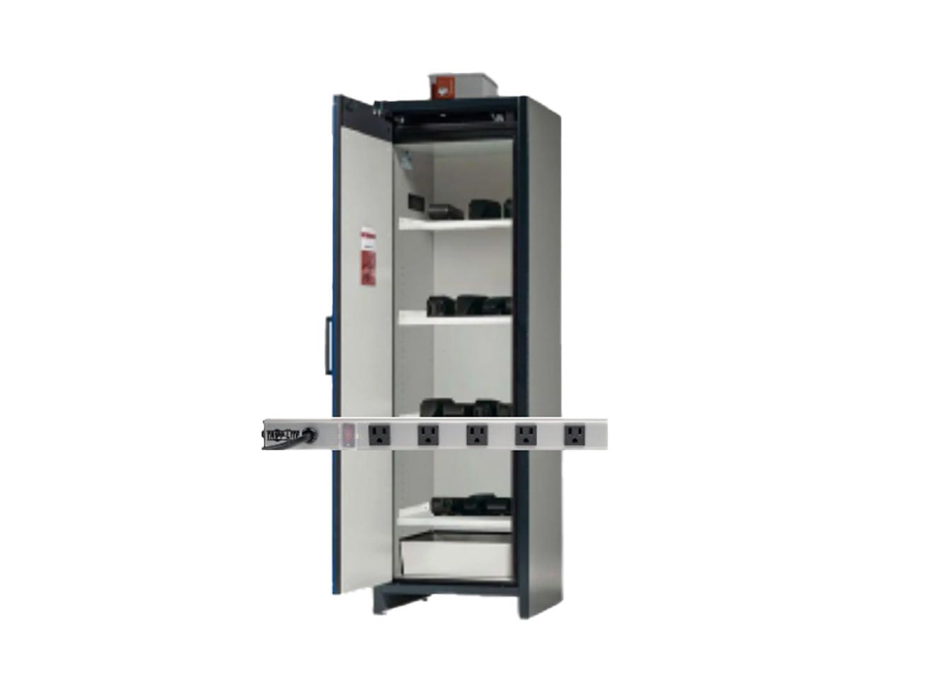 Lithium-Ion Battery Storage Cabinet - 90min Fire Rated | Asecos ION-SDAC