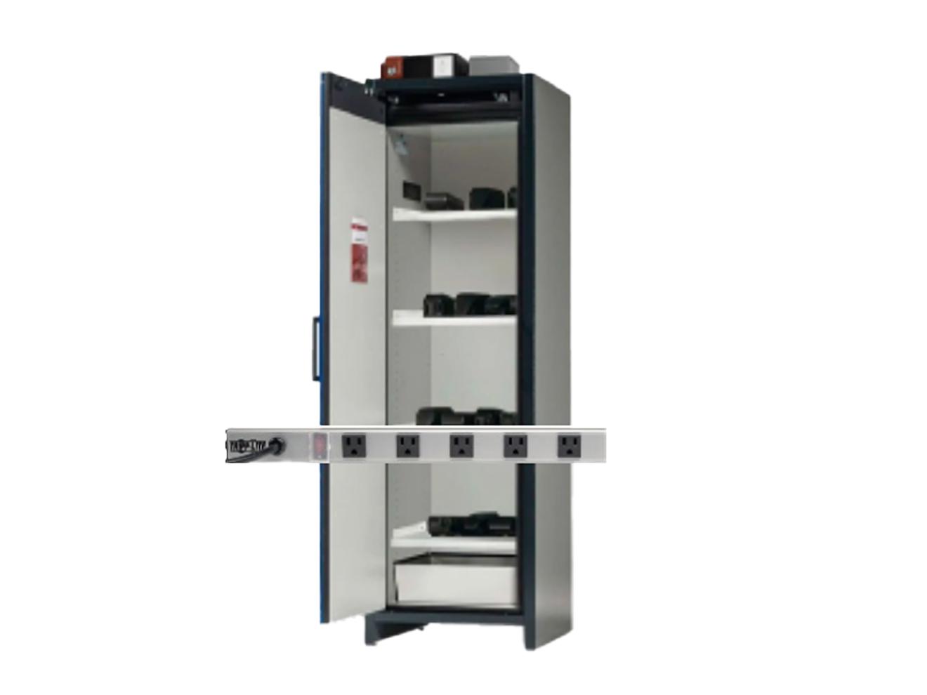 Lithium-Ion Battery Storage with Fire Suppression | Asecos ION-SDAC-PRO