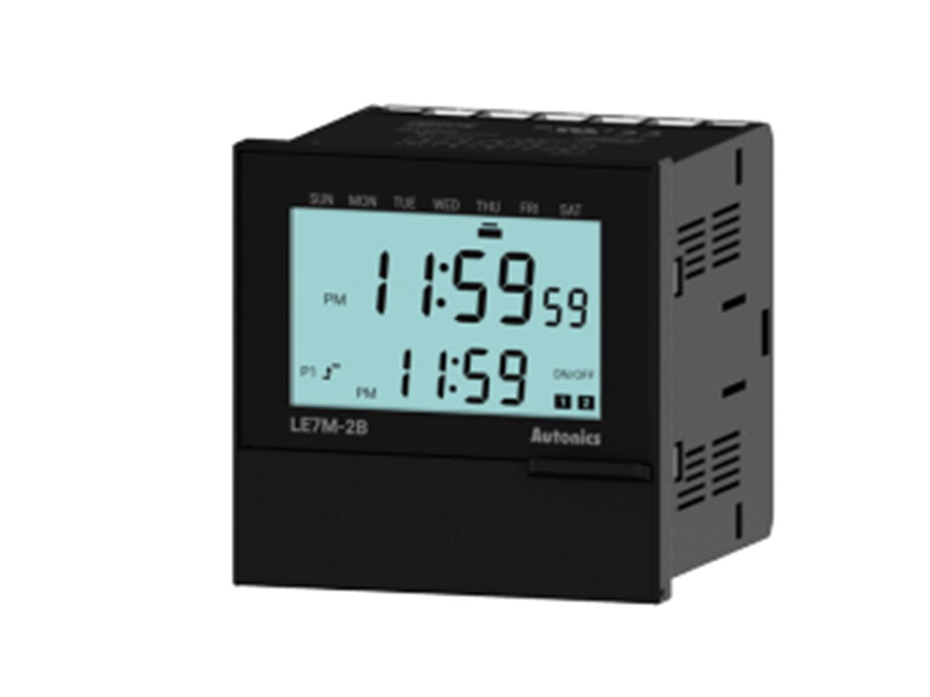 Week or Year Scheduler - 2 Relay Outputs with Daylight Saving | Autonics LE7M-2