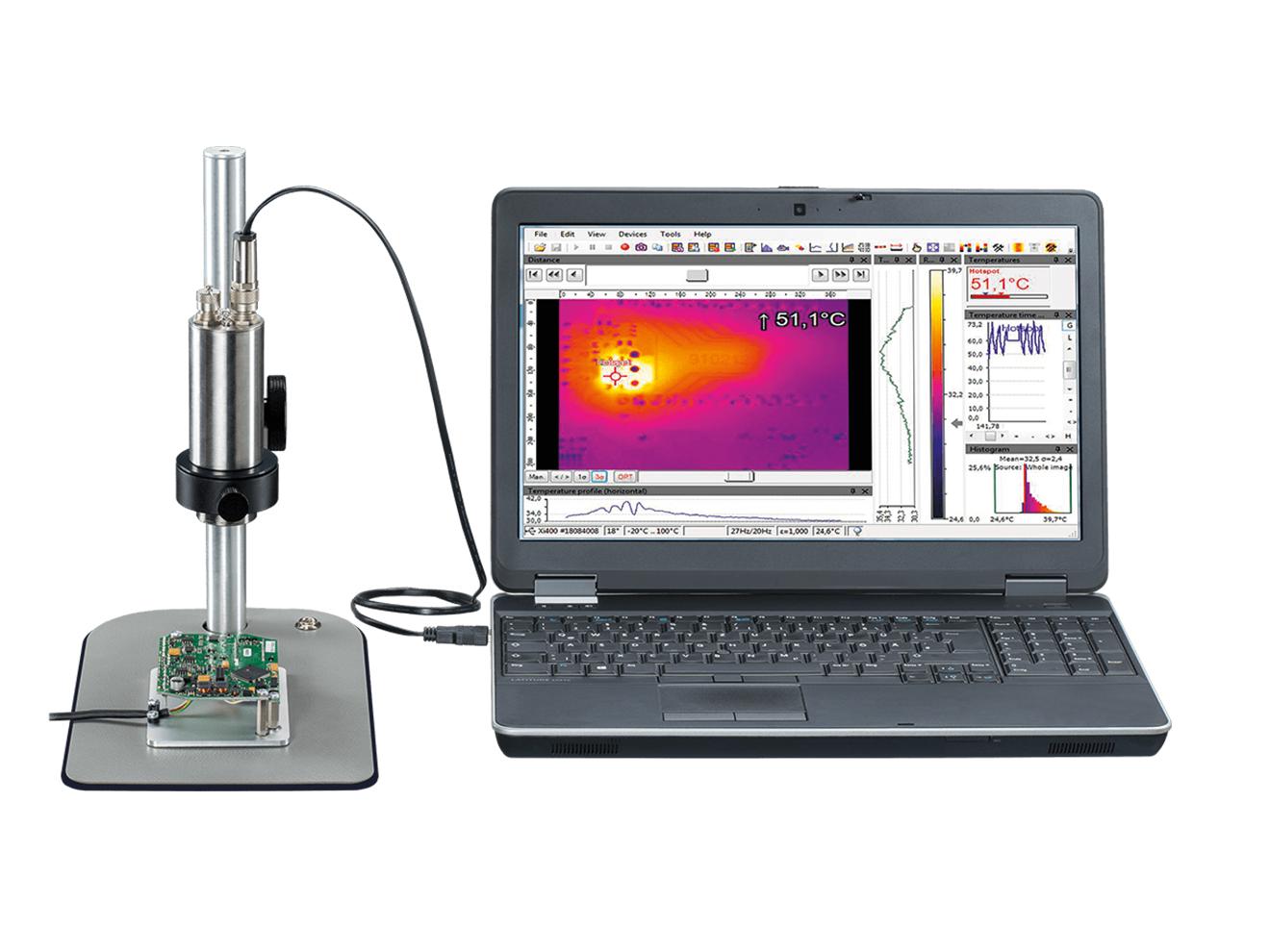 Microscope Thermal Camera Kit - 382x288 90-110mm | Optris Xi 410