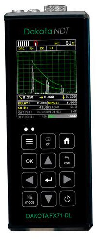 Flaw Detector/Thickness Gauge - TCG, DAC, 4GB | Dakota NDT FX71-DL