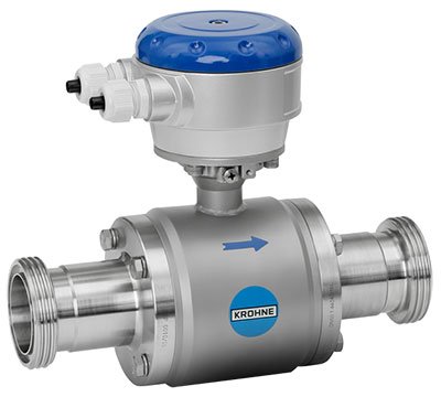 Sanitary Electromagnetic Flow Sensor - Food/Pharma, 3x100% Diagnostics | KROHNE OPTIFLUX 6000