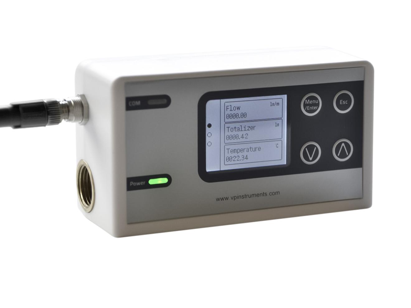 Low Flow Thermal Meter - 0.09-1.77scfm, 3/8in | VPInstruments VPFlowScope In-line