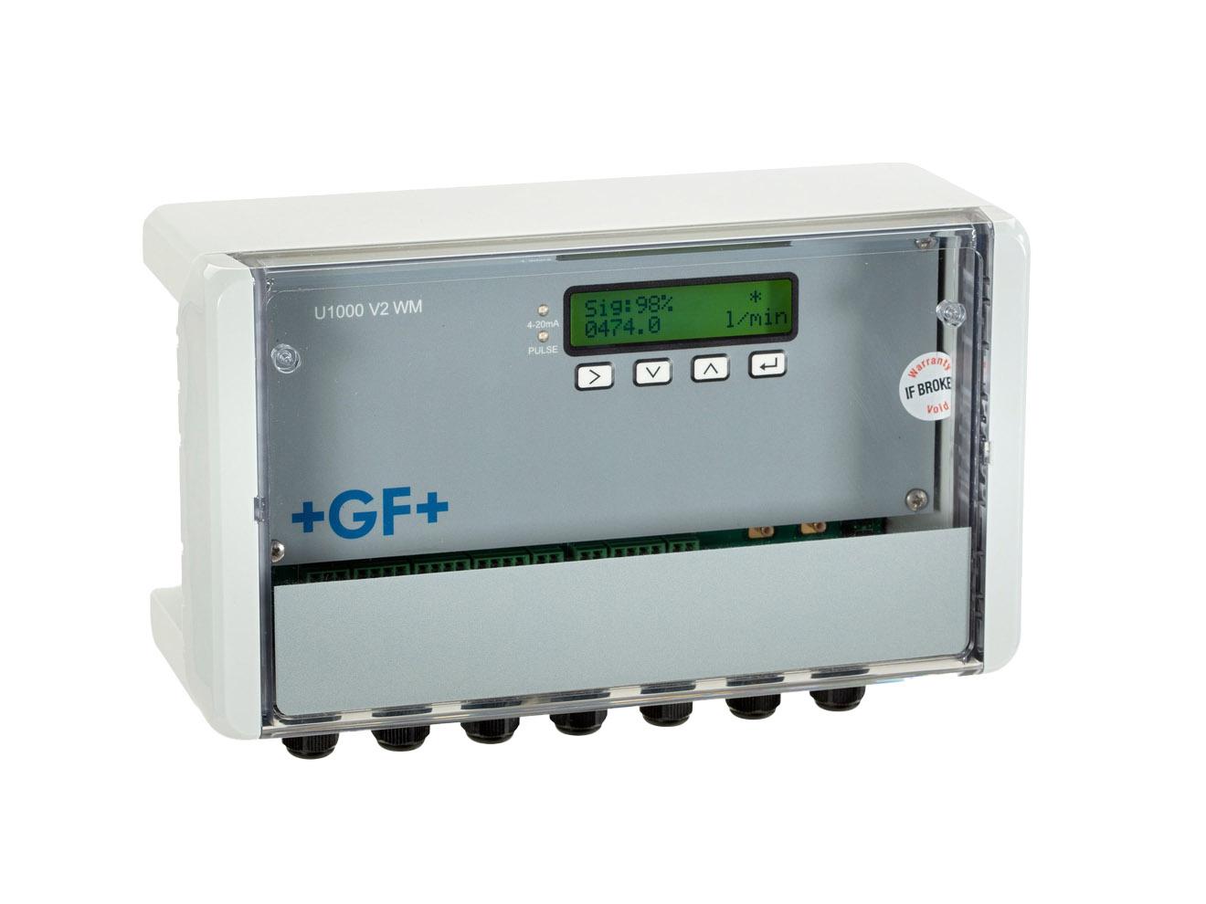 Wall-Mount Clamp-On Ultrasonic Flow Meter - 0.1-10m/s | GF Signet U1000 V2 WM