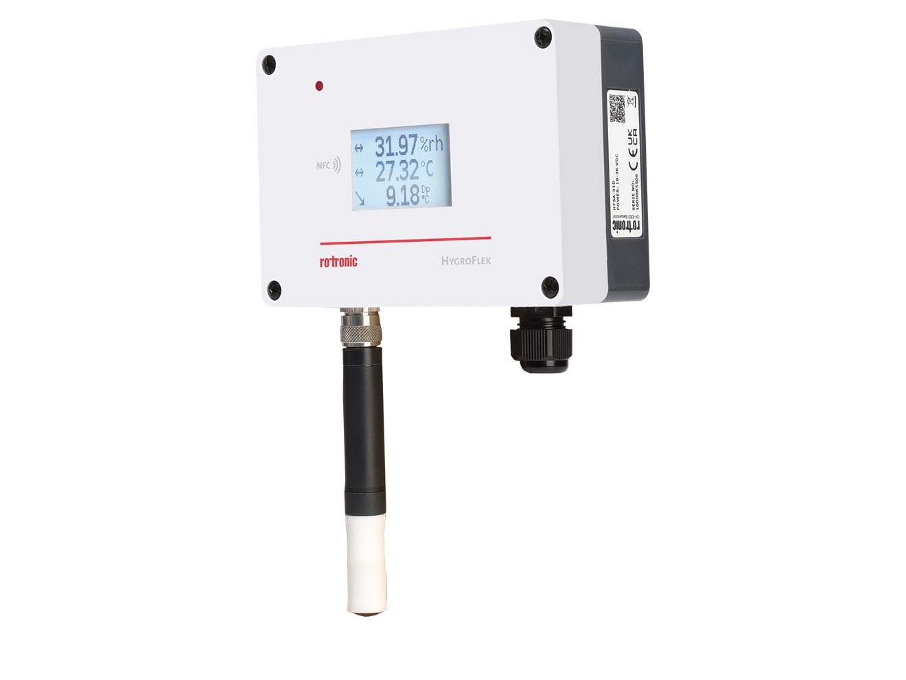 Humidity Temperature Transmitter Kit - Wall Mount with Probes | Rotronic HygroFlex5