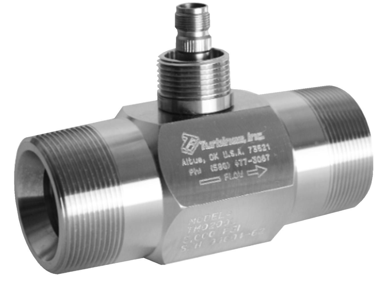 Inline Turbine Flow Meter - High Temp, Tungsten Carbide | Turbines, Inc. TM Series