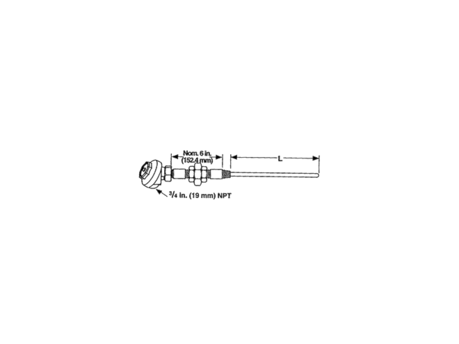 Mineral Insulated Thermocouple for Thermowell - Spring Loaded | Watlow AT Style