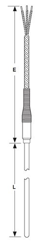 Metal Transition RTD - Bendable Coiled Strain Relief | Watlow RF Style