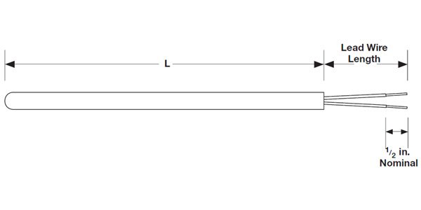 RTD Probe - 0.188/0.250in Diameter | Watlow RB Style