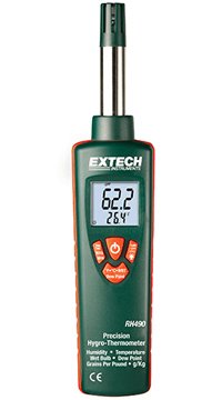 Hygro-Thermometer - HVAC Water Damage | Extech RH490