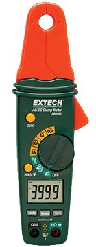 80A Mini AC/DC Clamp Meter - 1mA Resolution, 0.5＂ Jaw | Extech 380950