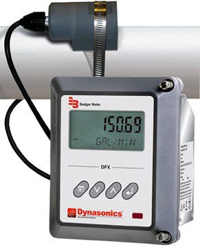 Doppler Ultrasonic Flow Meter - Clamp-On/Insertion | Dynasonics DFX