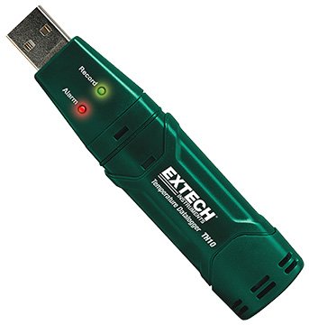 USB Temperature Data Logger - -40-158°F, 32k Readings | Extech TH10