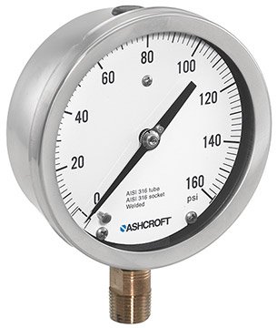 Stainless Steel Analog Pressure Gauge | Ashcroft 1009
