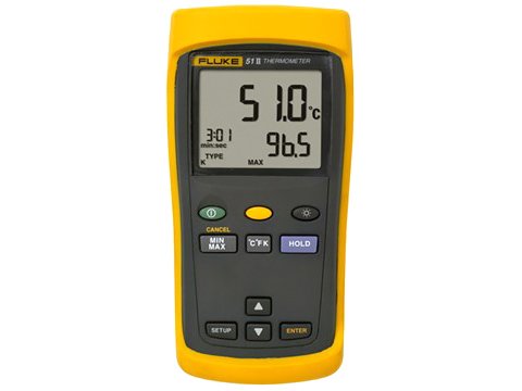 Contact Thermometer - Dual Input, Data Logging | Fluke 50 Series II