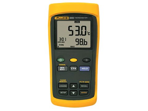 Contact Thermometer - Dual Input, Data Logging | Fluke 50 Series II
