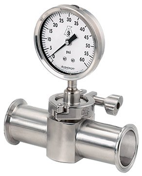 Sanitary Pressure Gauge - In-Line | Ashcroft 1036