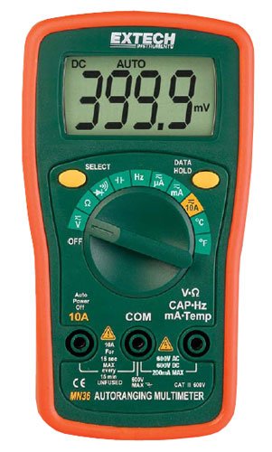 Compact Digital Multimeter - Manual or Autoranging | Extech MN35 MN36