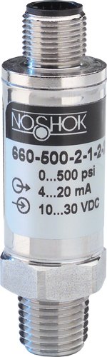 Heavy Duty Pressure Transducer - Sputtered Thin Film for High Vibration | NOSHOK 660 Series