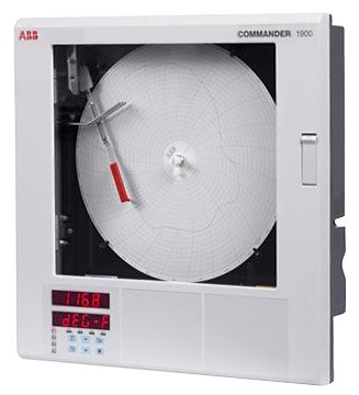 ABB C1900R Circular Chart Recorder | 4-Channel Programmable Industrial Process Recorder