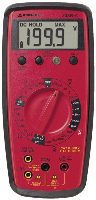 Manual Ranging Multimeter - Battery Test | Amprobe 30XR-A