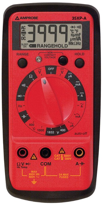 Digital Multimeter - HVAC Electrical Testing | Amprobe 35XP-A