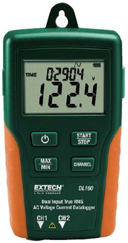Dual Input AC Voltage/Current Logger - 256k Readings | Extech DL160