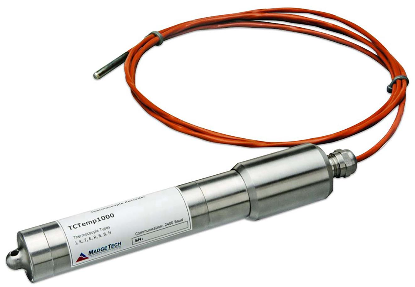Thermocouple Data Logger - -40-80°C, Submersible | MadgeTech TCTemp1000