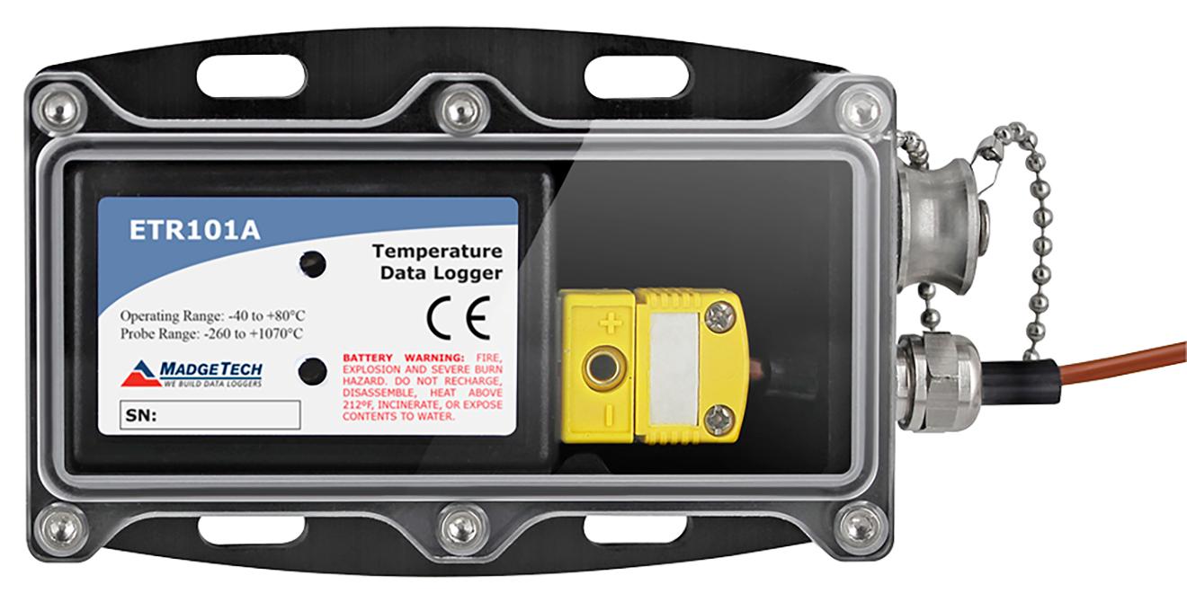 Exhaust Temperature Profiling Kit - 500k Readings, 10-Year Battery | MadgeTech ETR101A