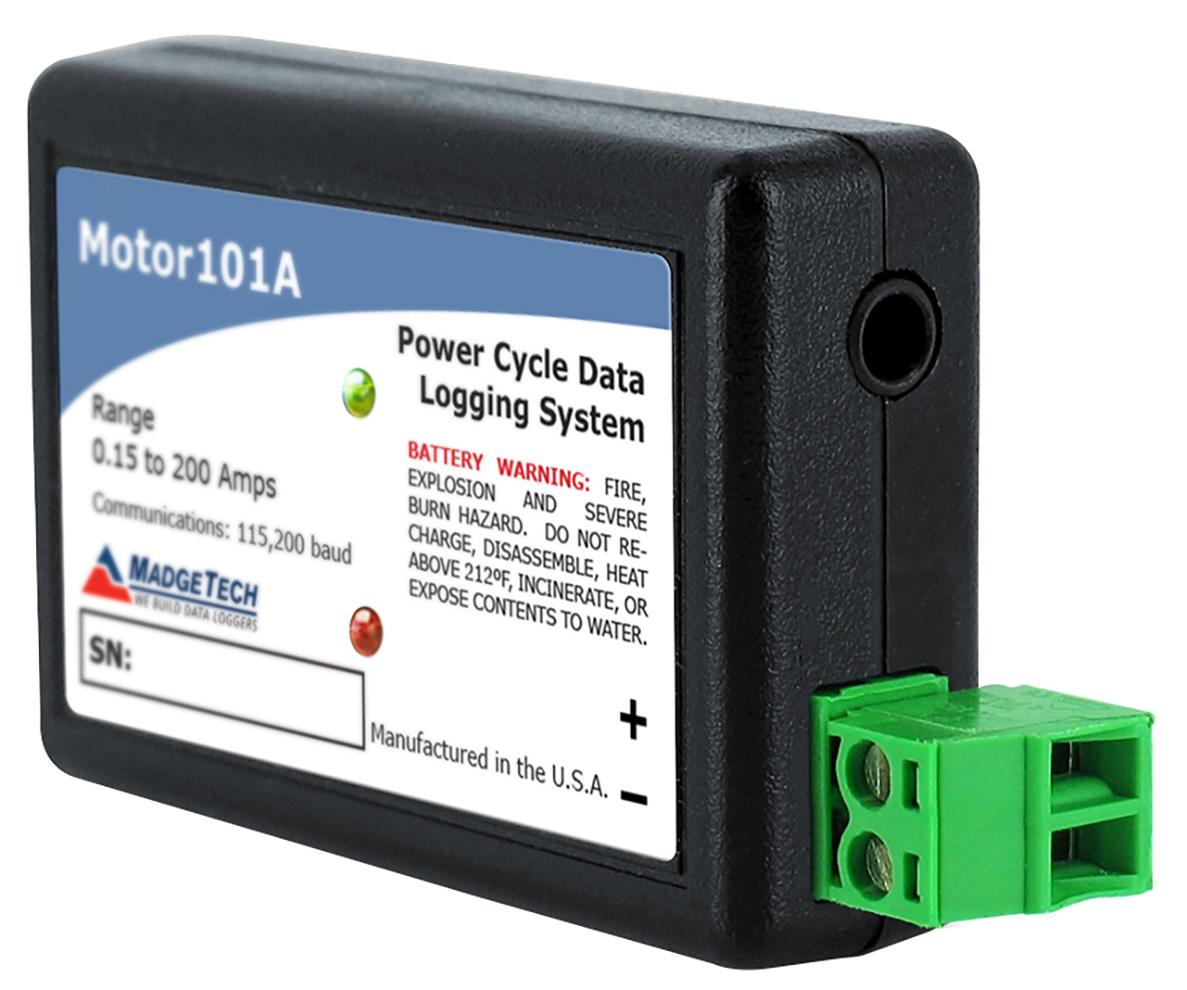Motor On/Off Data Logger - 200A, 150mA Trip | MadgeTech Motor101A