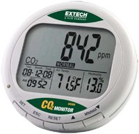 Extech CO210 Desktop IAQ CO2 Monitor/Data Logger | 9999ppm Tester