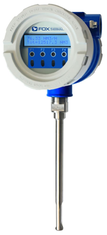 Thermal Mass Flow Meter - CAL-V, 100:1 Turndown | Fox Thermal FT3