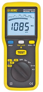 Digital Megohmmeter - 250V/500V/1000V | AEMC 6527