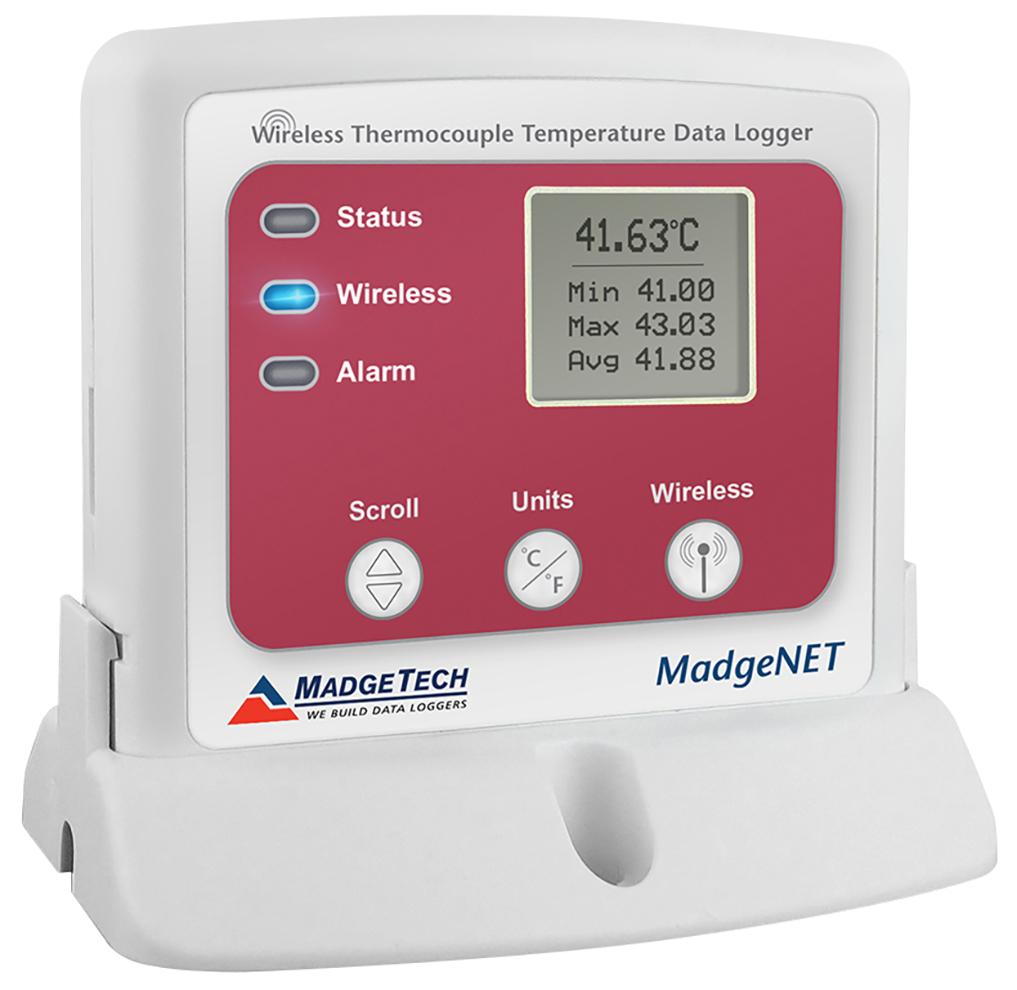 Wireless Thermocouple Logger - Ambient + TC, 3-Year Battery | MadgeTech RFTCTemp2000A