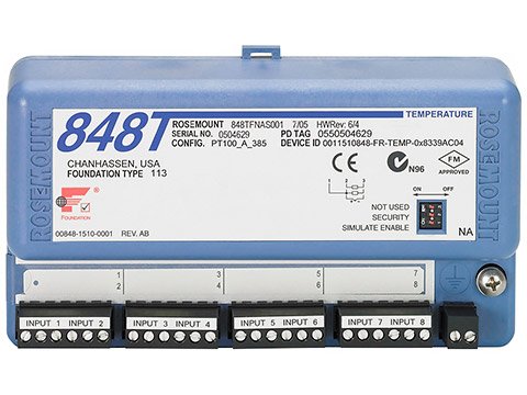 8-Channel Temperature Transmitter - FF/WirelessHART | Rosemount 848T