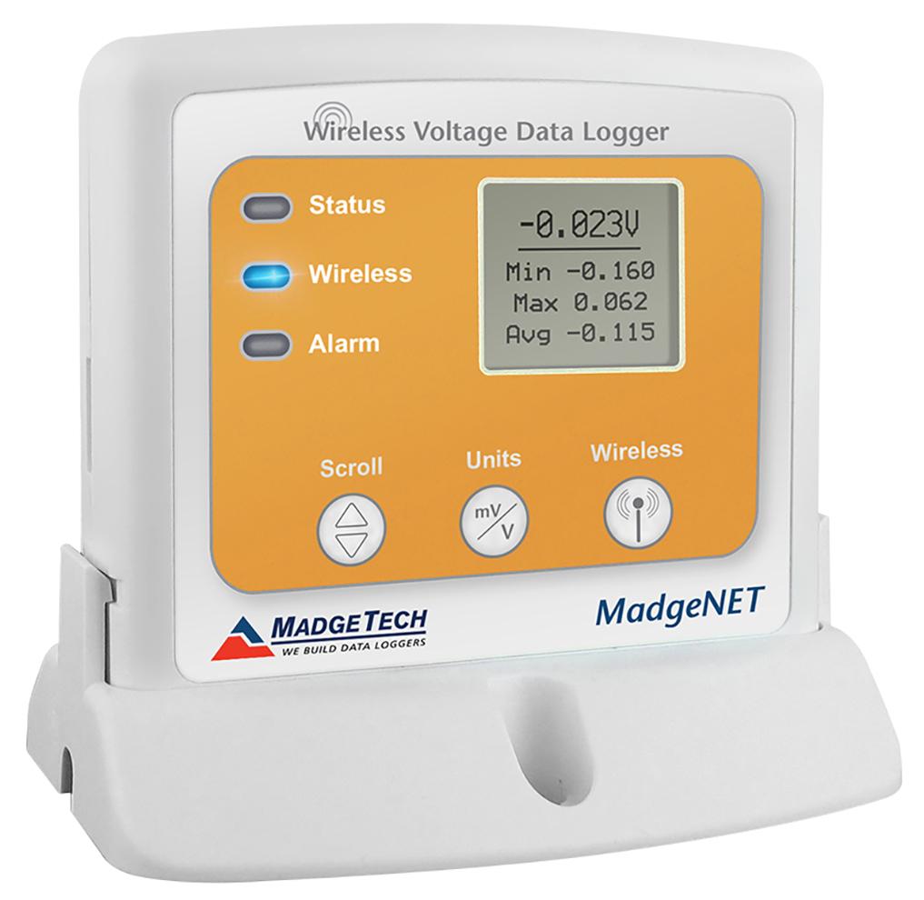 Wireless DC Voltage Logger - 4 Ranges, 32k Readings | MadgeTech RFVolt2000A