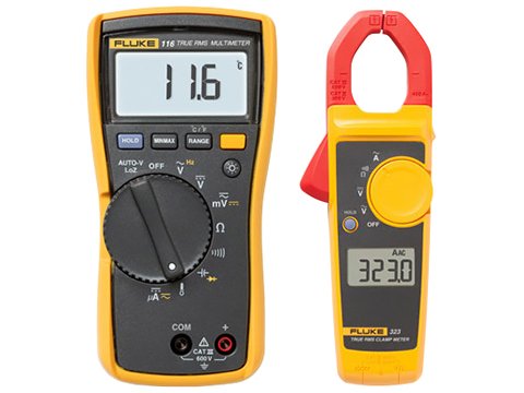 HVAC Combo Kit - Multimeter & Clamp Meter | Fluke 116/323 KIT