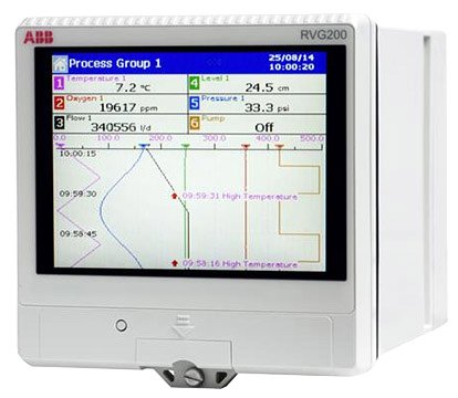 Videographic Recorder - 5.7in Touchscreen 24 Channels | ABB RVG200