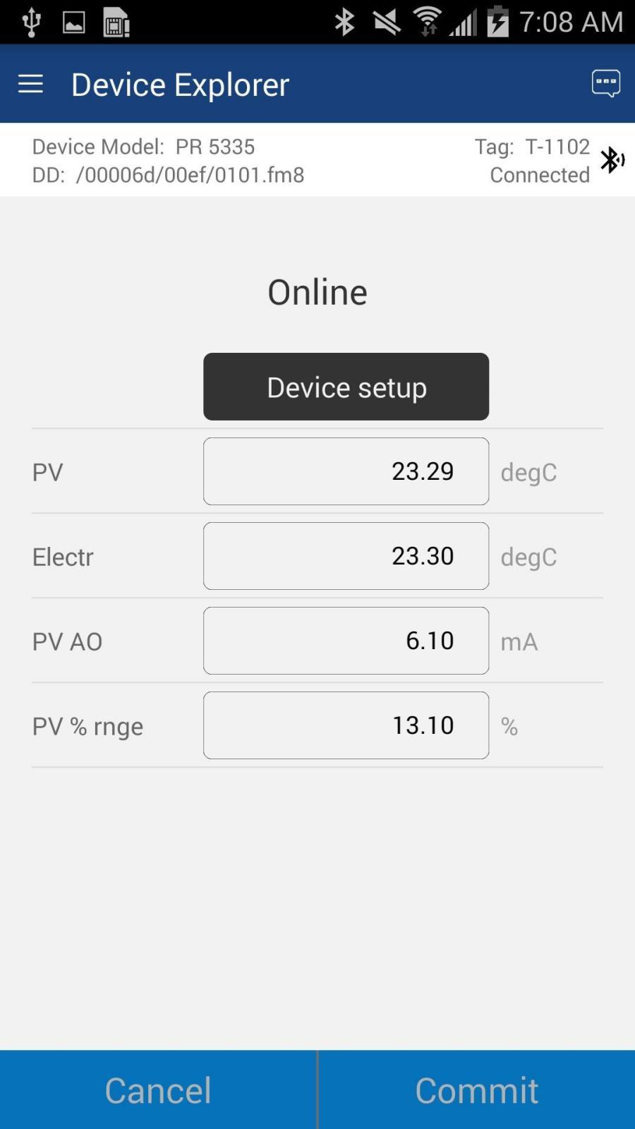 Android HART Communicator App | ProComSol DevComDroid