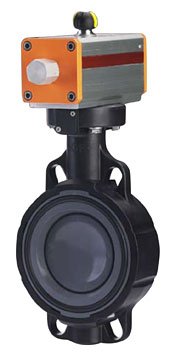 Georg Fischer Type 240 Pneumatic Butterfly Valve - Double Eccentric, 2-12in, PVC/CPVC/PP/PVDF