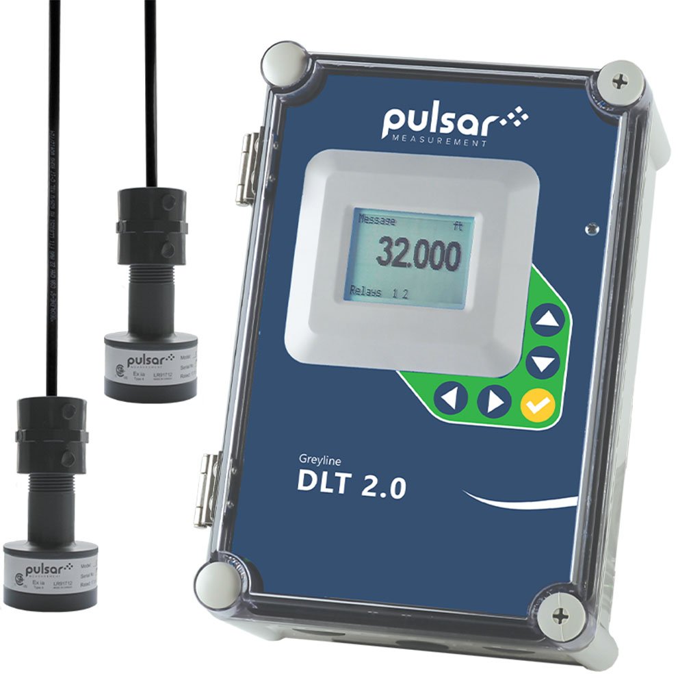 Differential Level Transmitter - Dual Ultrasonic, 85ft Range | Greyline DLT 2.0
