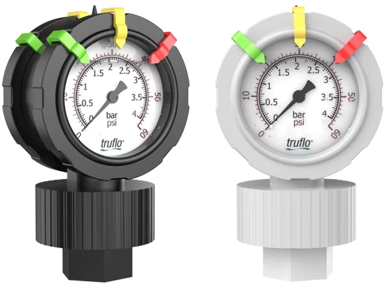 Double-Sided Pressure Gauge - All Plastic | ICON 2VU