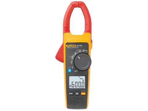 Clamp Meter - 600A, 1000V, iFlex Compatible | Fluke 374 FC