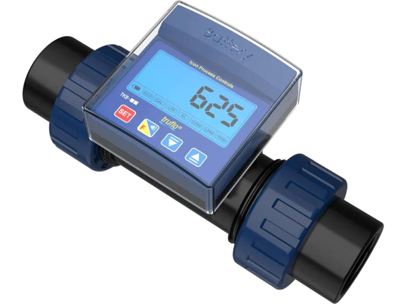 Paddle Wheel Flow Meter - 0.5% FS, No Programming | ICON Truflo TK Series